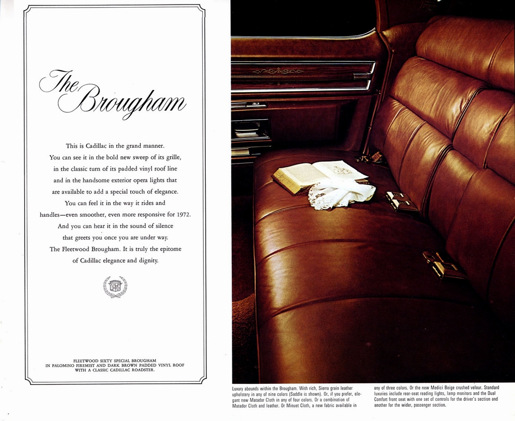 1972 Cadillac Prestige Brochure Page 21
